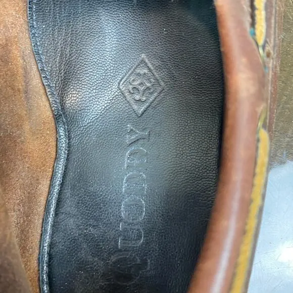 Quoddy Leather Moc Toe Boat Shoes Men's 11.5 Preppy Casual
