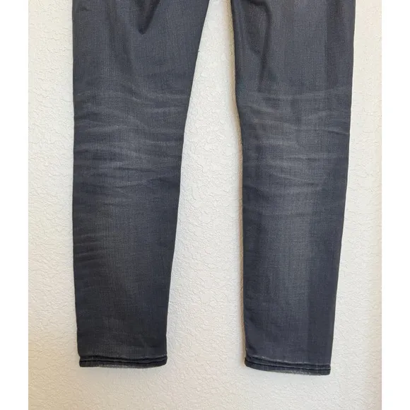 R13 Boy Skinny Jeans Mid Rise Whiskered 5 Pocket Denim Euro Punk Grunge, 28