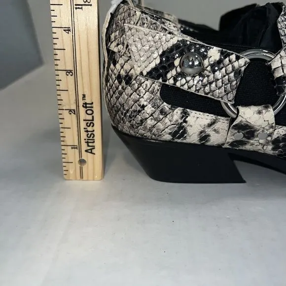 Rag &amp; Bone Westin Harness‎ Bootie Black/White Sz 9 (39 EU) MSRP $550- New In Box