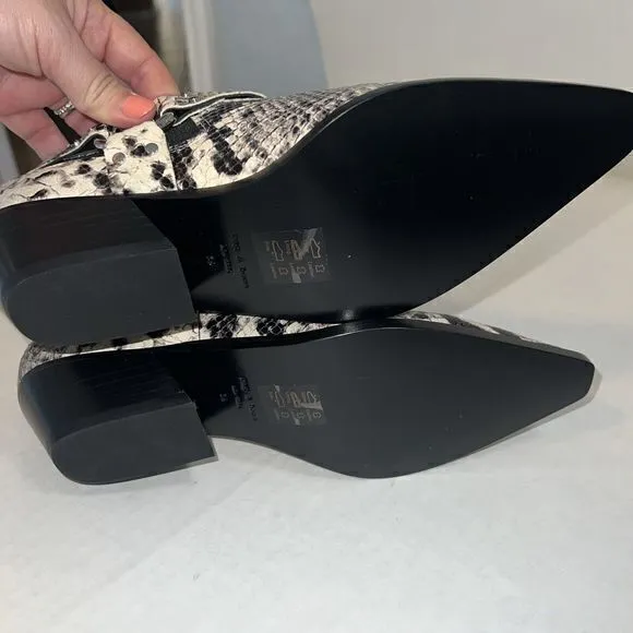 Rag &amp; Bone Westin Harness‎ Bootie Black/White Sz 9 (39 EU) MSRP $550- New In Box