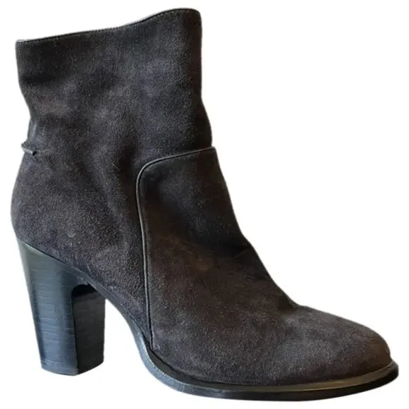 Rag and Bone Grayson Black Suede Ankle Boots size 9