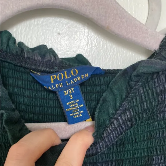 Ralph Lauren plaid dress with smocking