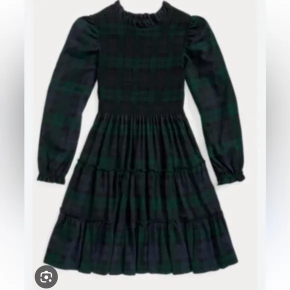 Ralph Lauren plaid dress with smocking