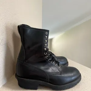 RED WING 699 Vibram Logger Boot Vintage Size 10.5 Leather USA