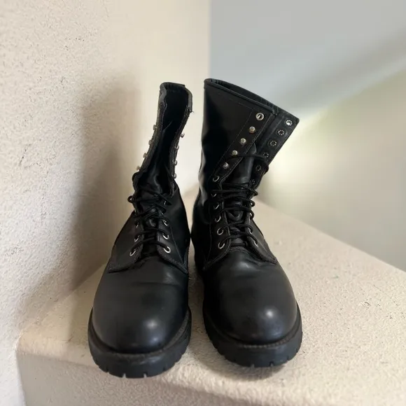 RED WING 699 Vibram Logger Boot Vintage Size 10.5 Leather USA