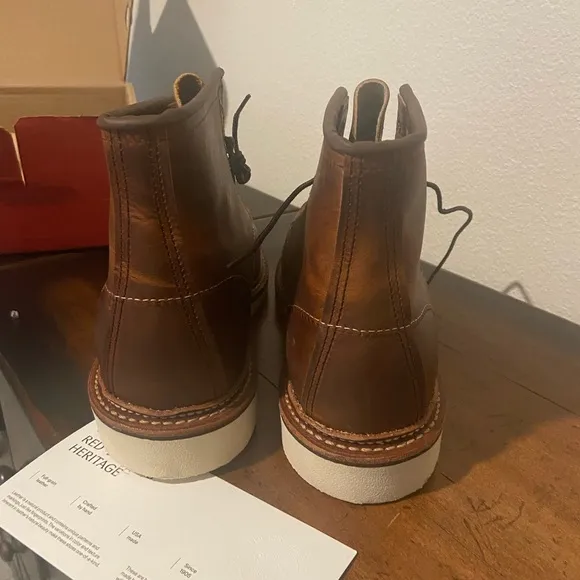 Red Wing Heritage 1907 Brown Leather Boots. New in box