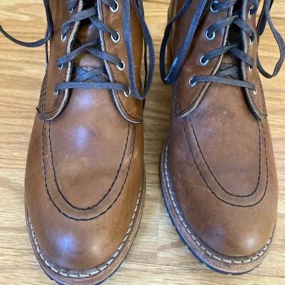 Red Wing Heritage Clara 3406 Heeled Boots Amber Harness Brown Leather Womens 8
