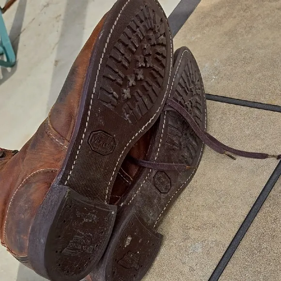 Red Wing Shoes Brown Leather Ankle Boots