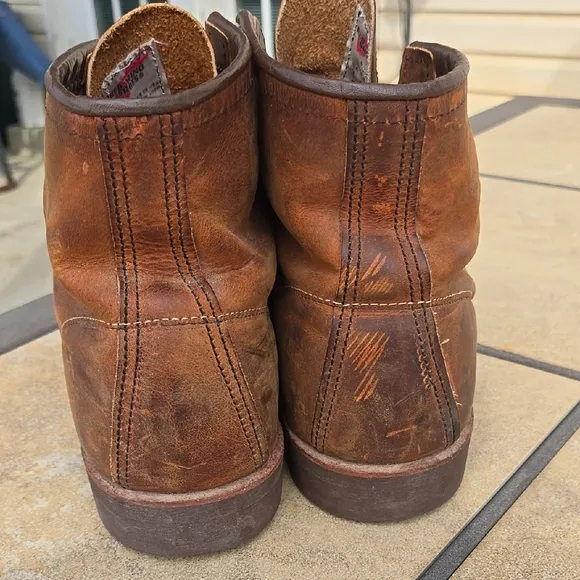 Red Wing Shoes Brown Leather Ankle Boots