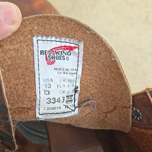 Red Wing Shoes Brown Leather Ankle Boots
