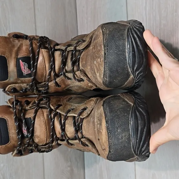 Red Wing Shoes Mens 2401 Steel Toe High Sneakers Leather Boots shoes sz 12D