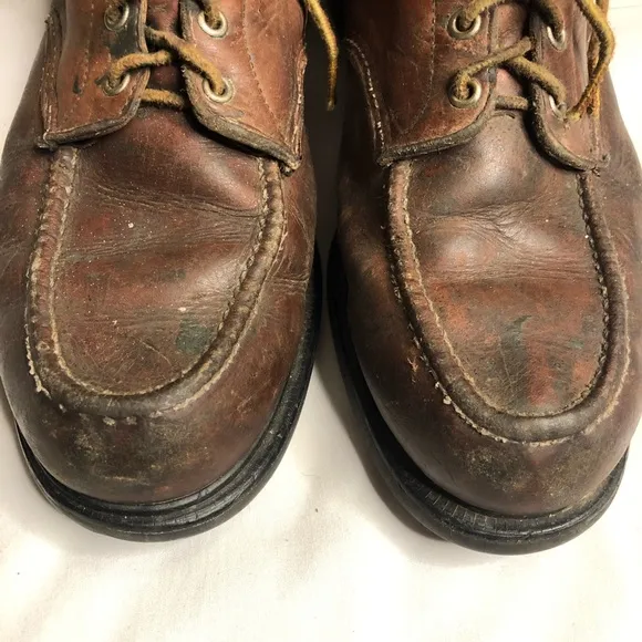 Red Wing shoes vintage brown leather supersole 204 boots 🥾