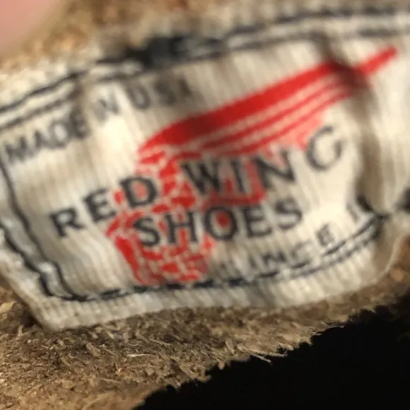 Red Wing shoes vintage brown leather supersole 204 boots 🥾