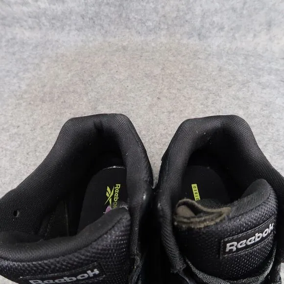 Reebok Shoes Mens 10.5 Sneakers High Top Classic Street Style Logo Black Comfort