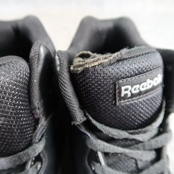 Reebok Shoes Mens 10.5 Sneakers High Top Classic Street Style Logo Black Comfort