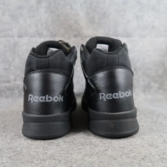 Reebok Shoes Mens 10.5 Sneakers High Top Classic Street Style Logo Black Comfort