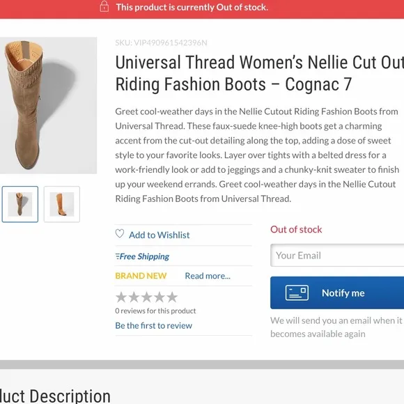 RESTOCKED!! NELLIE BOOTS COGNAC