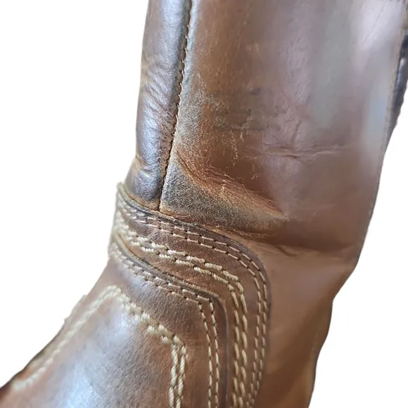 Roan by Bed Stu Crestone Casual Zip Ankle Boot Sz 13 Square Toe Genuine Leather