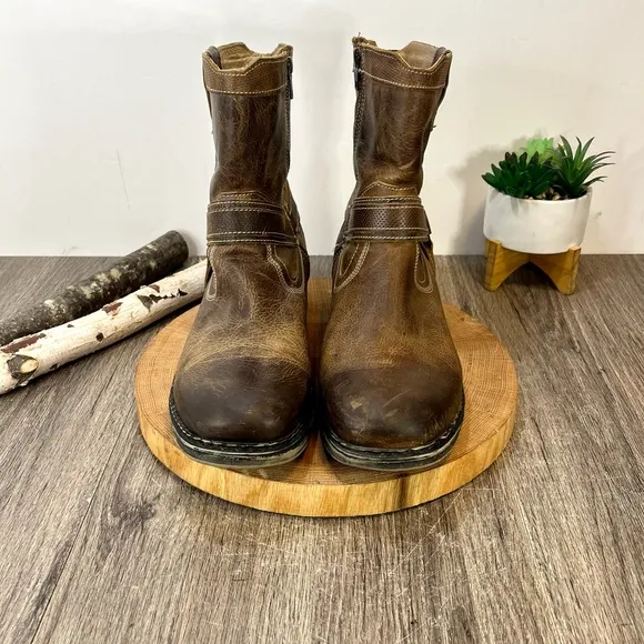 *ROAN | Colton Harness Boots Tan Greenland Leather SIZE 11