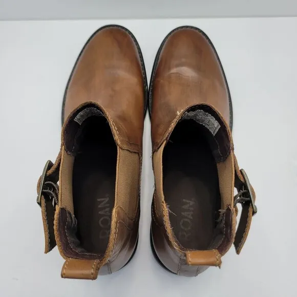 Roan Cynan Men's Brown Leather Chelsea Boots US Size 13