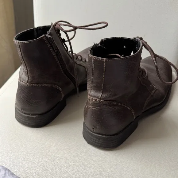 Robert Wayne Brown Leather Ankle Boots