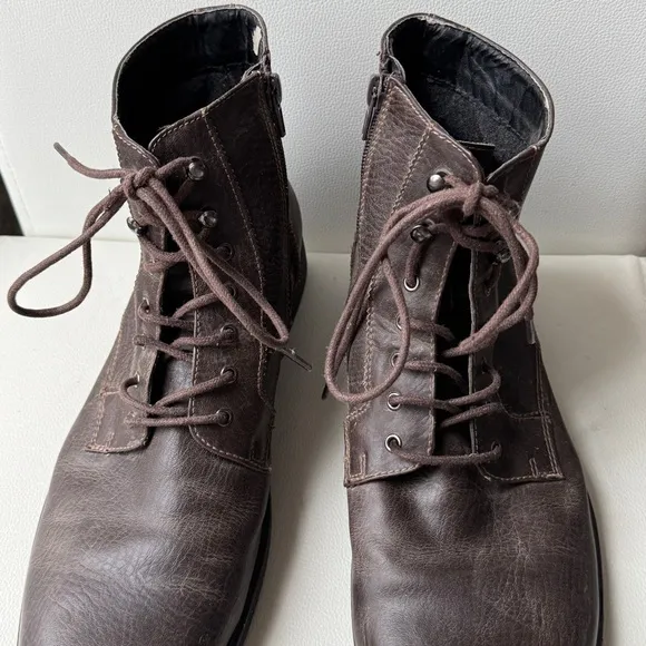Robert Wayne Brown Leather Ankle Boots