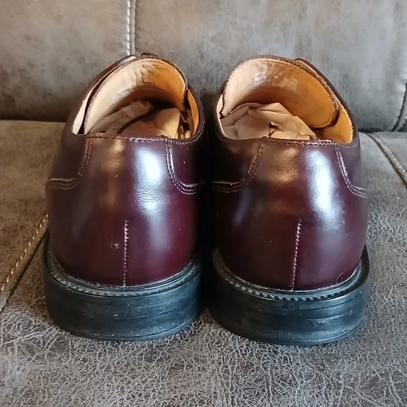 Rockport APM1235E Oxford -Genuine Leather Burgundy Sz 8M Businessman Holiday#543