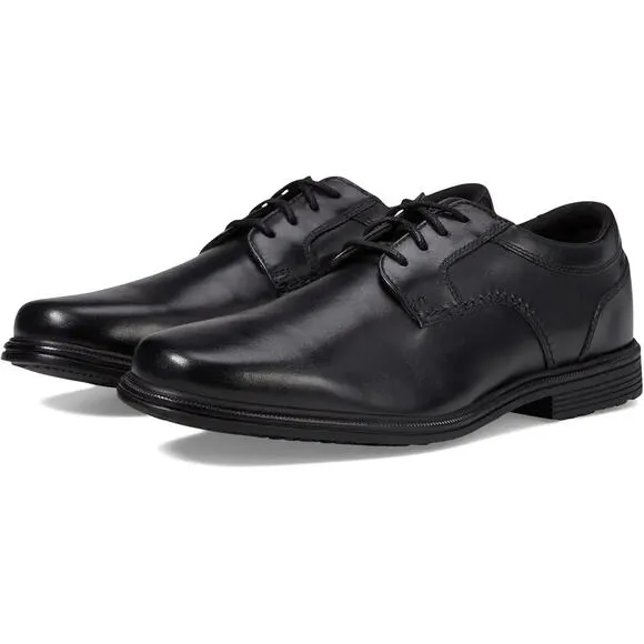 Rockport Mens Taylor Plain Toe Shoes US 13 M Black Leather Waterproof NIB