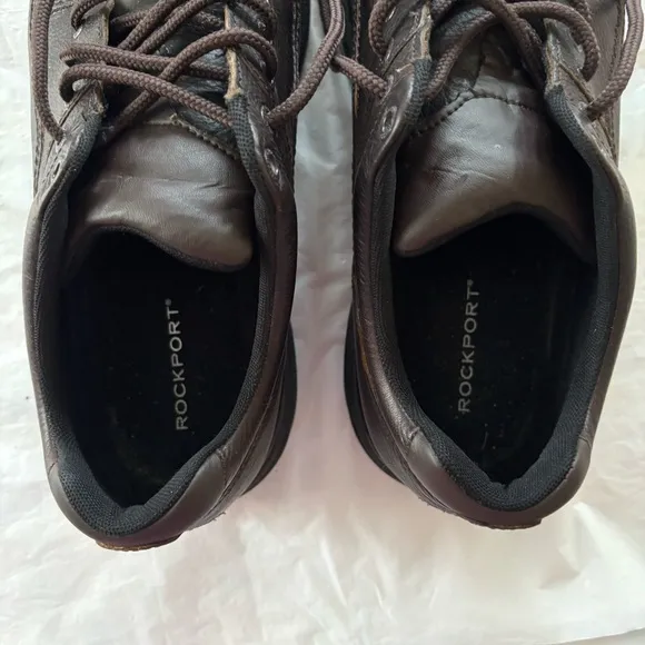 Rockport Mens World Class tour lace up Oxford Brown Leather Shoes SZ 12 NWOT