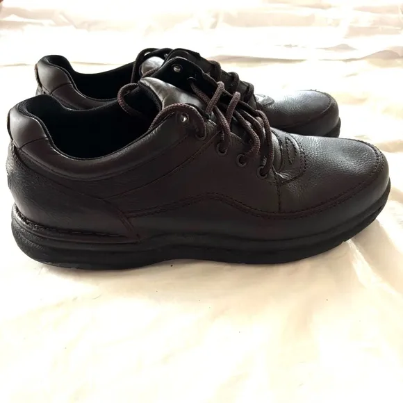 Rockport Mens World Class tour lace up Oxford Brown Leather Shoes SZ 12 NWOT