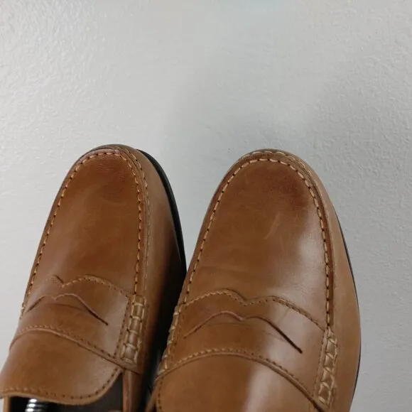 Rockport Penny Loafers Mens Size 11.5 Shoes Walk Ability Brown Leather Slip On
