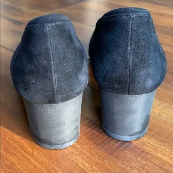 𝅺rockport Suede Leather Heels Shoes Loafers Shoes