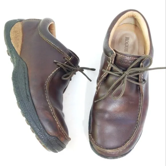 Rogue brown leather loafers Mens 9 comfort
