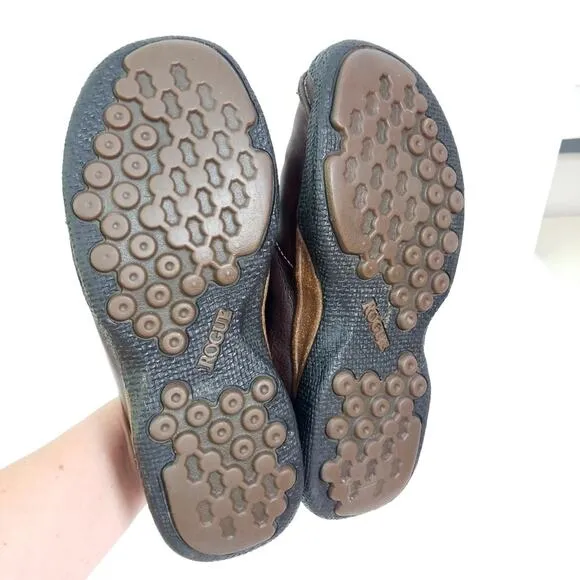 Rogue brown leather loafers Mens 9 comfort