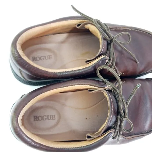 Rogue brown leather loafers Mens 9 comfort