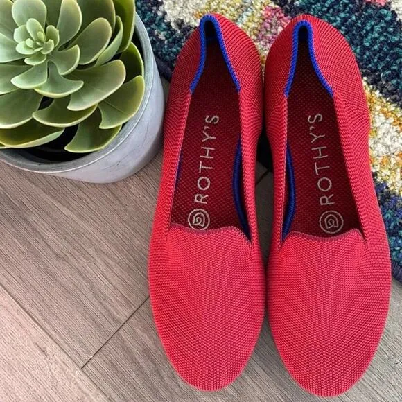 Rothy’s dark red size 5.5 woman’s flat loafers