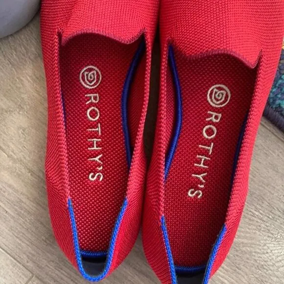 Rothy’s dark red size 5.5 woman’s flat loafers