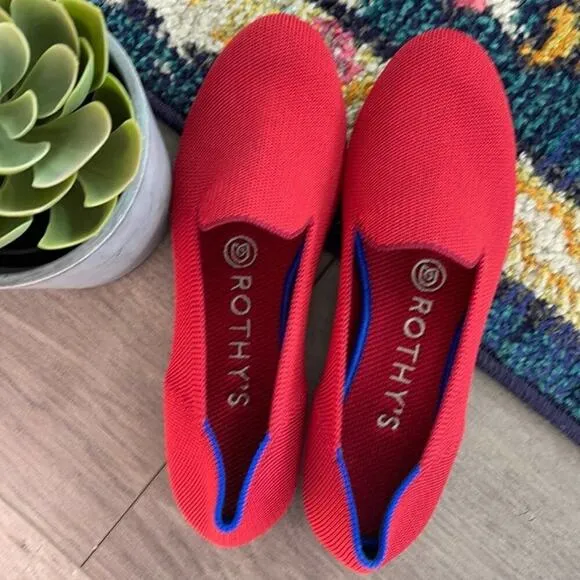 Rothy’s dark red size 5.5 woman’s flat loafers