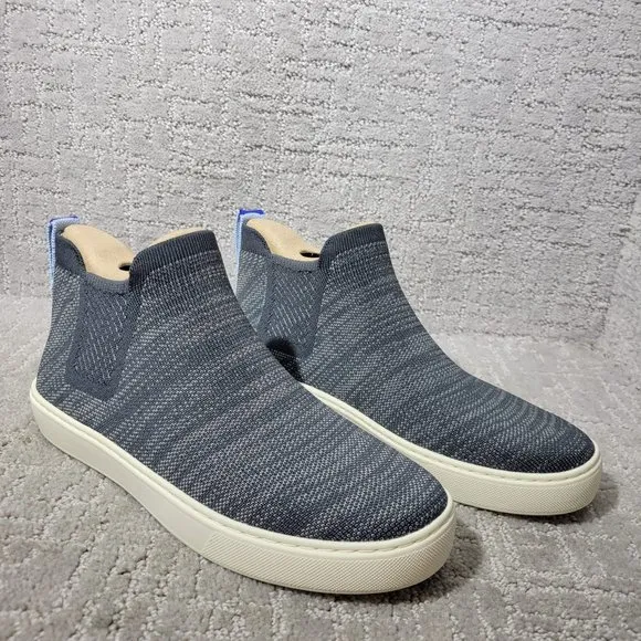 Rothy's The Chelsea Graphite Melange Ankle Boots Women's Size US 8, 8.5, 9.5