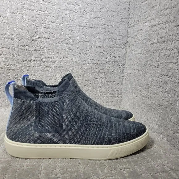 Rothy's The Chelsea Graphite Melange Ankle Boots Women's Size US 8, 8.5, 9.5