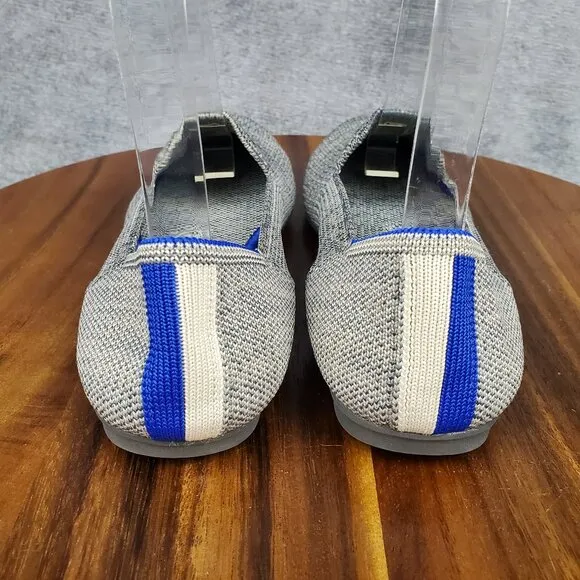 Rothy's The Loafers Women's 6 Heather Gray Round Toe Slip On Comfort Shoes