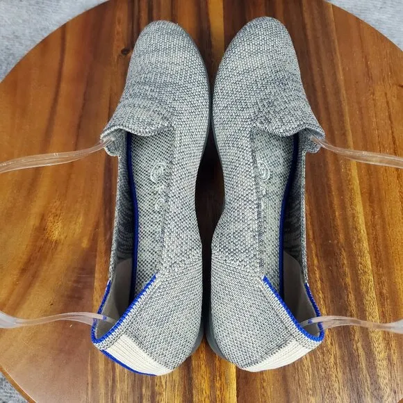 Rothy's The Loafers Women's 6 Heather Gray Round Toe Slip On Comfort Shoes