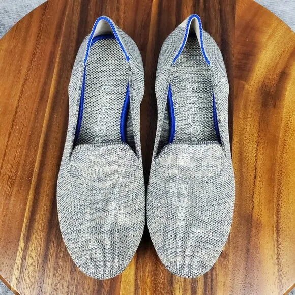 Rothy's The Loafers Women's 6 Heather Gray Round Toe Slip On Comfort Shoes