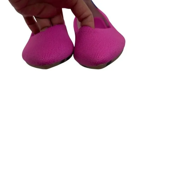 Rothy's The Point in Dragon Fruit Barbie(Pink) Flat Comfort Shoes Women's Size 7