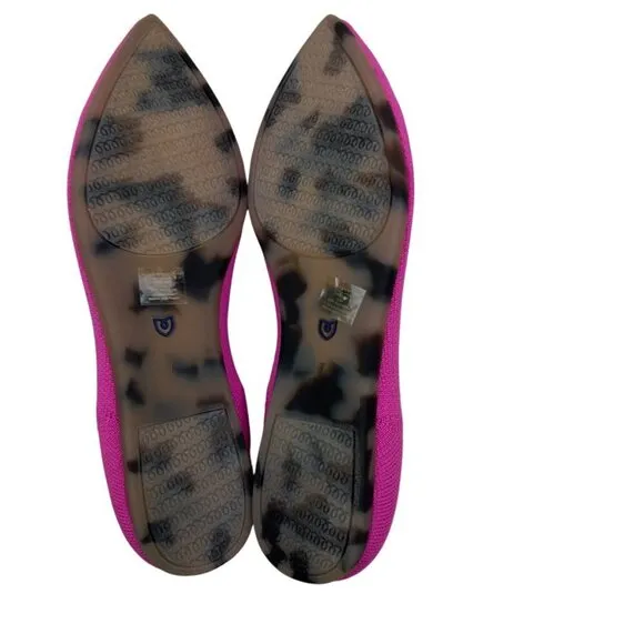 Rothy's The Point in Dragon Fruit Barbie(Pink) Flat Comfort Shoes Women's Size 7