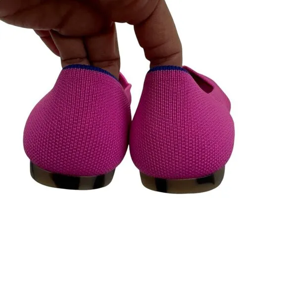 Rothy's The Point in Dragon Fruit Barbie(Pink) Flat Comfort Shoes Women's Size 7