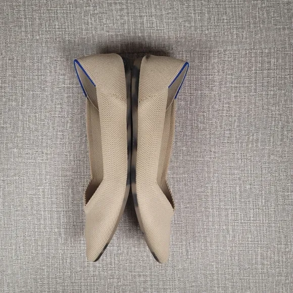 Rothy's The Point Shoes Tan Flats Women's Size 8 Loafers