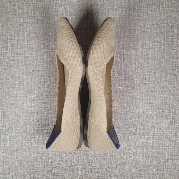 Rothy's The Point Shoes Tan Flats Women's Size 8 Loafers