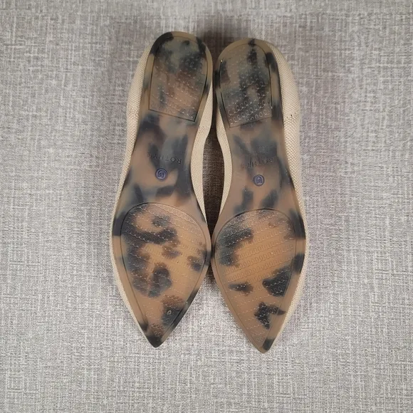 Rothy's The Point Shoes Tan Flats Women's Size 8 Loafers
