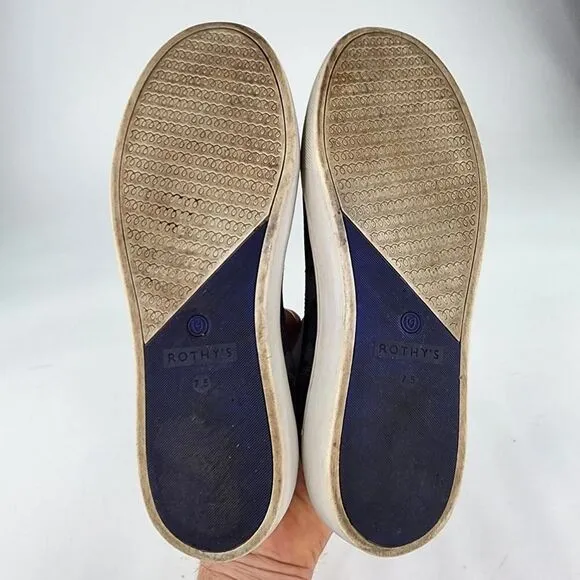 Rothy's The Original Slip On Sneaker US 7.5 Grey Camo Casual Flat Shoes